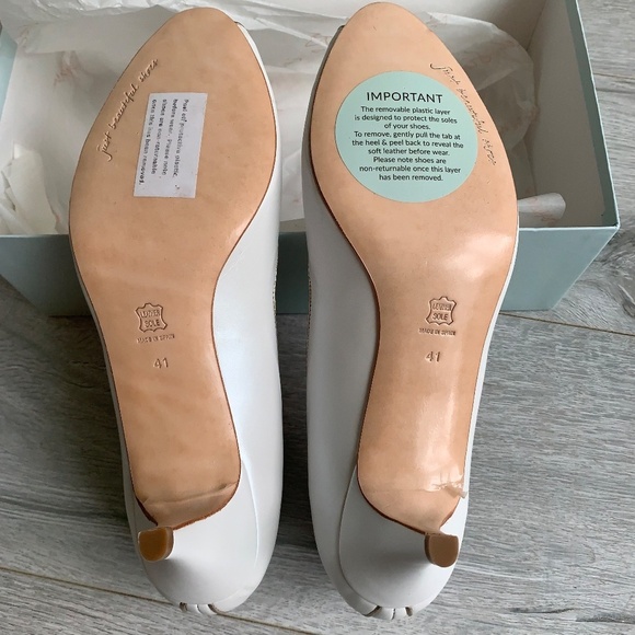 Rachel Simpson Ada Ivory peeptoe heels - Picture 6 of 9